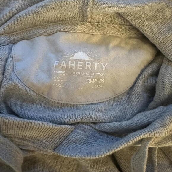 Faherty Men's Grey Hoody - Picture 2 of 2